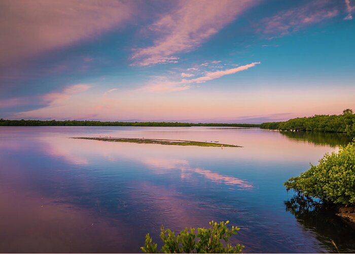 Florida Greeting Card featuring the photograph Marsh At Sunrise by Steven Ainsworth