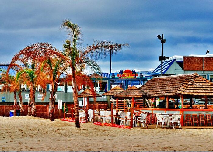 Jersey Shore Greeting Card featuring the photograph Martells On The Beach - Jersey Shore by Angie Tirado