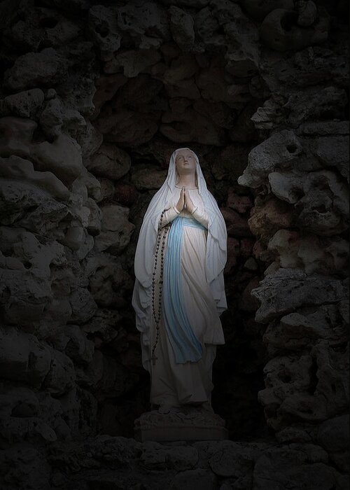 Mary Greeting Card featuring the photograph Marys Prayer II by Terence McSorley