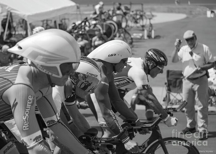 San Diego Greeting Card featuring the photograph Start masters team pursuit by Dusty Wynne