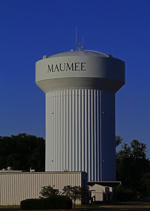 Maumee Greeting Card featuring the photograph Maumee Water Tower III by Michiale Schneider