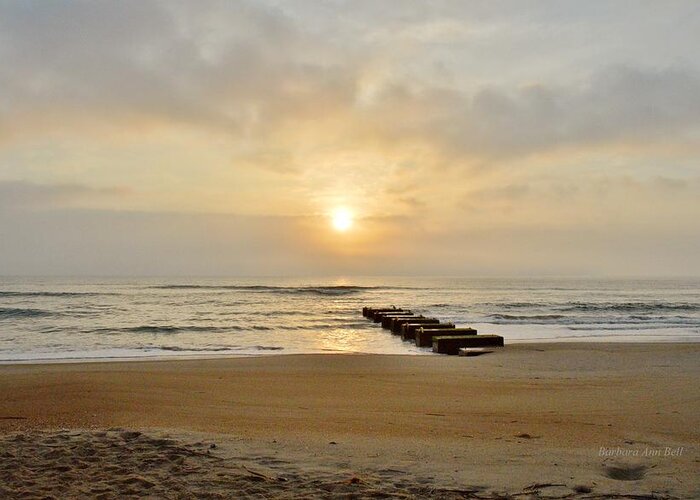 Obx Sunrise Greeting Card featuring the photograph May 13 OBX Sunrise by Barbara Ann Bell