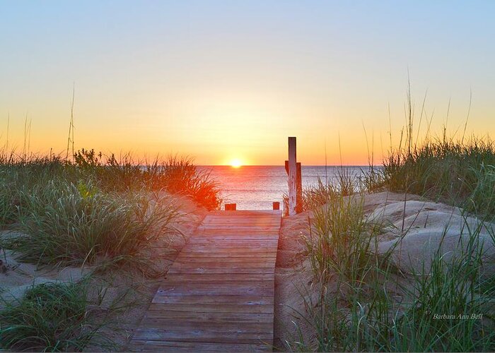Obx Sunrise Greeting Card featuring the photograph May 26, 2017 Sunrise by Barbara Ann Bell