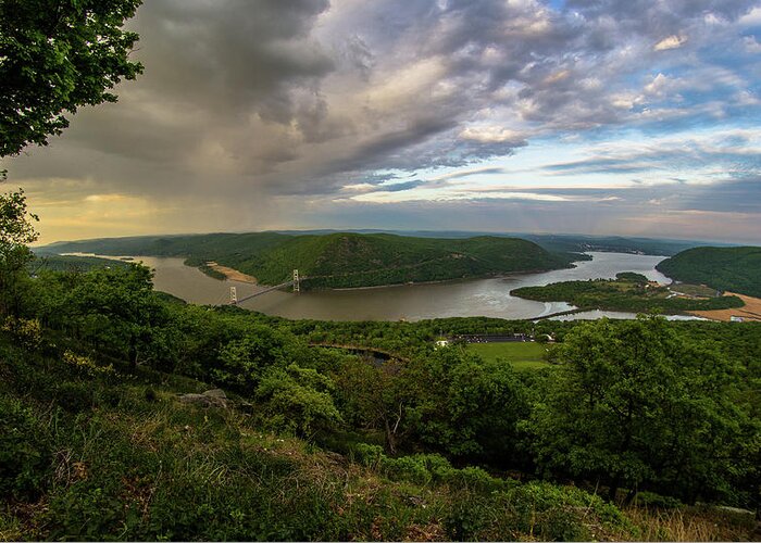 Hudson Valley Greeting Card featuring the photograph May on Bear Mountain by John Morzen