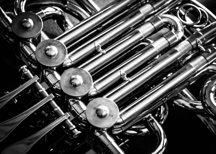 French Horn Greeting Card featuring the photograph Mechanical Sound by Stacy Michelle Smith