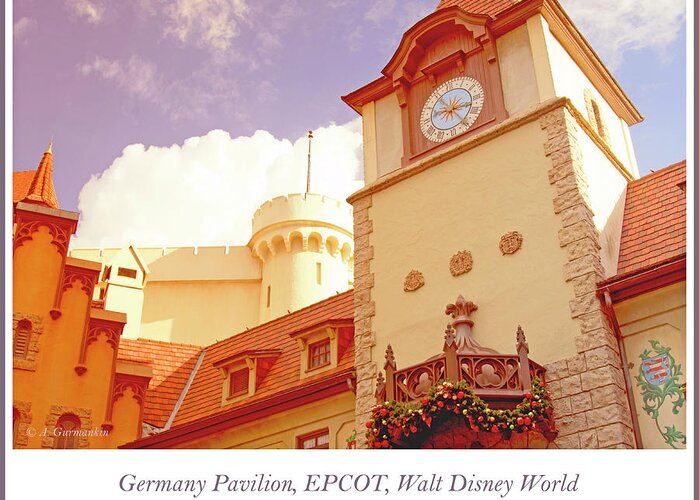 Medieval Greeting Card featuring the photograph Medieval Architecture, Germany Pavilion, EPCOT by A Macarthur Gurmankin