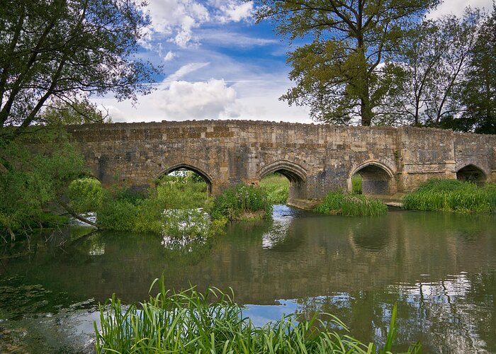 Stone Bridge Greeting Card featuring the photograph Medieval Bridge by Scott Carruthers