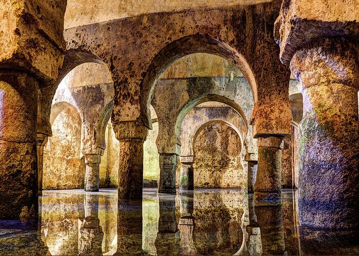 Cistern Greeting Card featuring the photograph Medieval Cistern in Caceres 01 by Weston Westmoreland