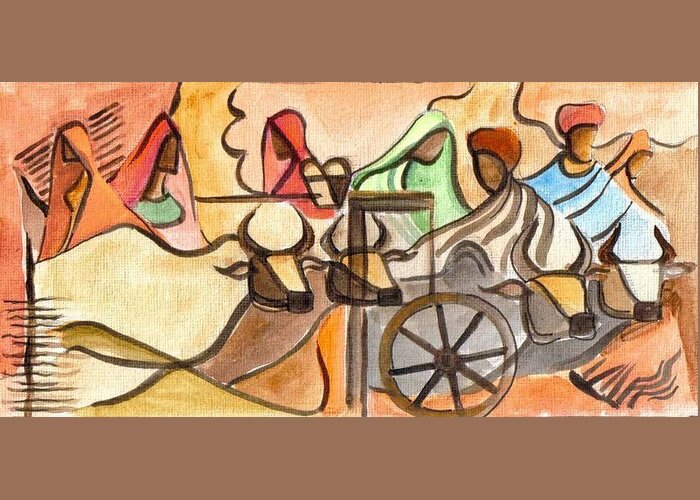 Mela To The Fair Rural India Greeting Card For Sale By Sukhpal Grewal We found for you 15 fair drawing mela png images with total size: mela to the fair rural india greeting card
