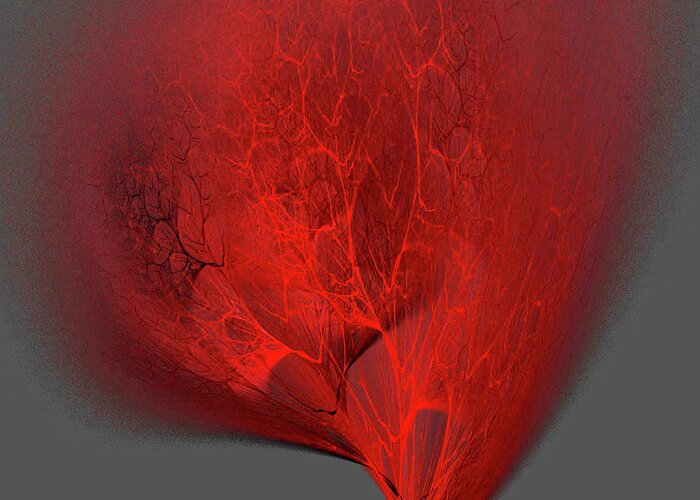 Organic Abstract Greeting Card featuring the digital art Membrane by Rein Nomm