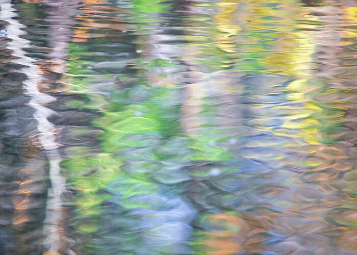 Yosemite Greeting Card featuring the photograph Merced River Reflections 9 by Larry Marshall