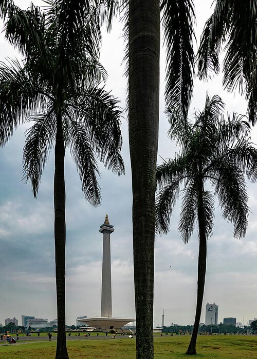 Jakarta Greeting Card featuring the photograph Merdeka Square by Steven Richman