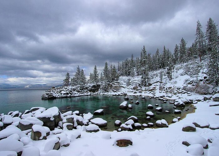 Lake Tahoe Greeting Card featuring the photograph Merry Christmas by Sean Sarsfield
