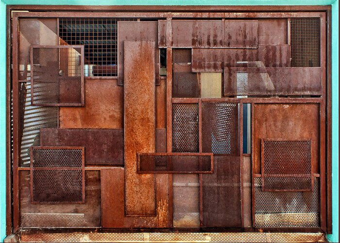 Metal Greeting Card featuring the photograph Metal - Abstract - Rust by Nikolyn McDonald