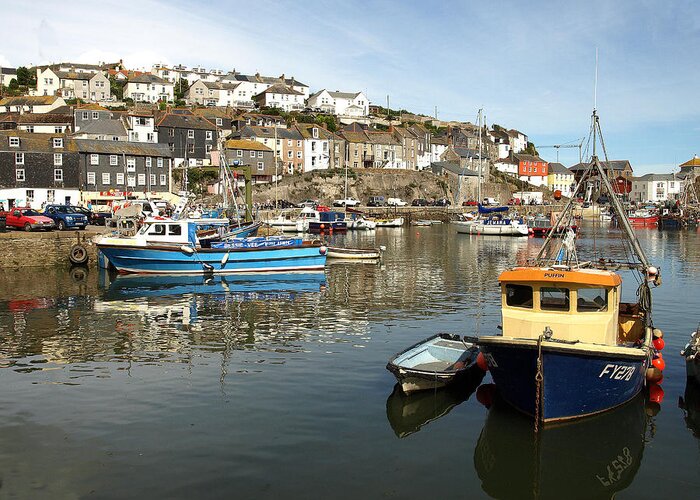 Places Greeting Card featuring the photograph Mevagissy by Richard Denyer