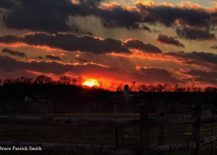 Sunset Greeting Card featuring the photograph Mid Ohio Sunset by Bruce Patrick Smith