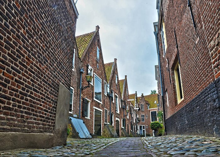 Alley Greeting Card featuring the photograph Middelburg Alley by Frans Blok