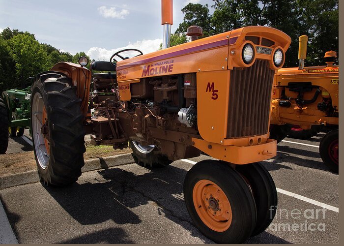 Tractor Greeting Card featuring the photograph Minneapolis-Moline M5 by Mike Eingle