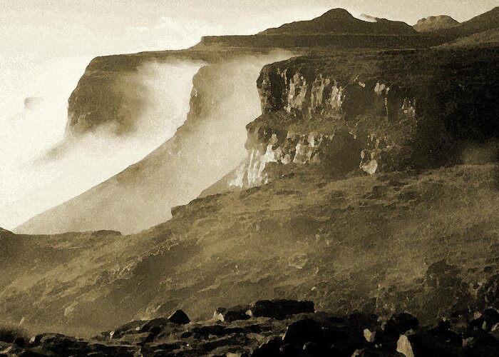 Africa Greeting Card featuring the photograph Mist in Lesotho by Susie Rieple