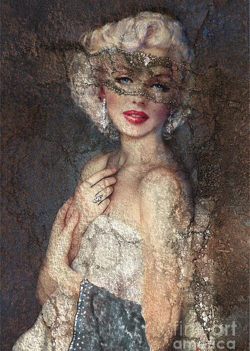 Diva Greeting Card featuring the painting MM Venice by Theo Danella