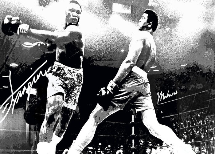 Mohamed Ali Greeting Card featuring the photograph Mohamed Ali Float Like A Butterfly by Saundra Myles