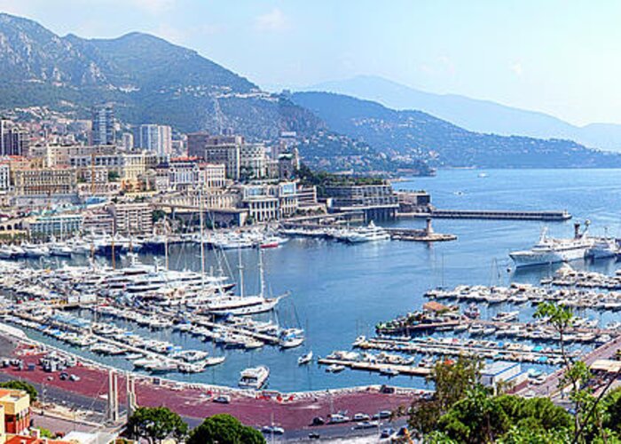 Monaco Greeting Card featuring the photograph Monaco Panoramic by Chris Smith