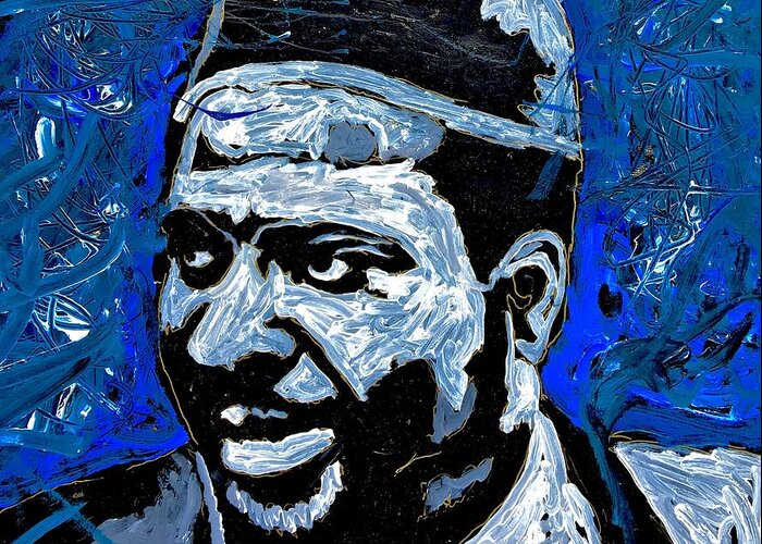 Thelonious Monk Greeting Card featuring the painting Monk by Neal Barbosa