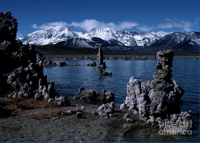 Mono Lake Greeting Card featuring the photograph Mono Lake-Signed by J L Woody Wooden