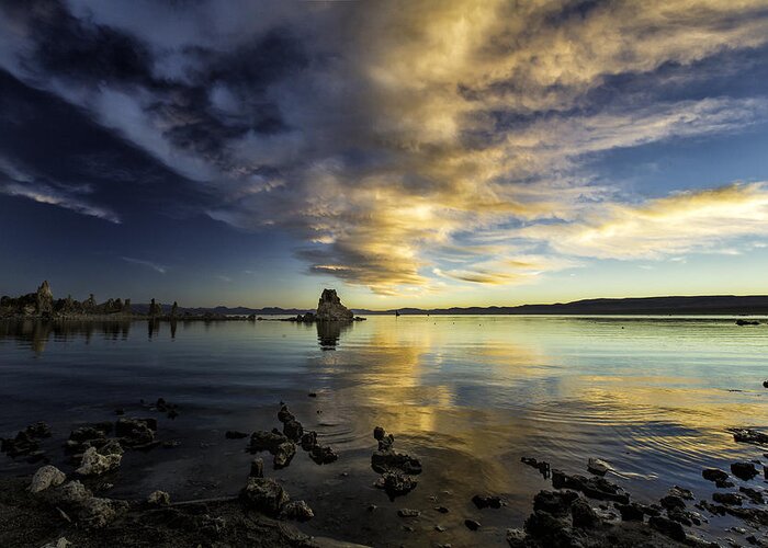 California Greeting Card featuring the photograph Mono Lake Sunrise by Timothy Hacker
