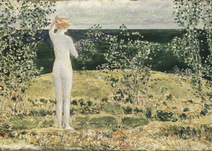 Frederick Childe Hassam (american Greeting Card featuring the painting Montauk by Frederick
