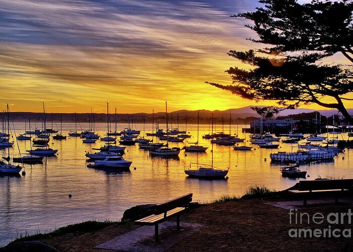 Monterey Greeting Card featuring the photograph Monterey Bay Sunrise by Alex Morales