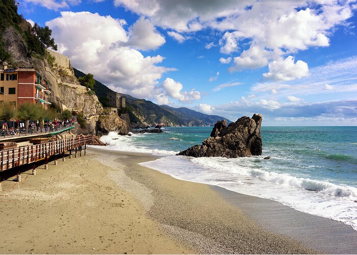 Seaside Greeting Card featuring the photograph Monterosso al Mare by Weir Here And There