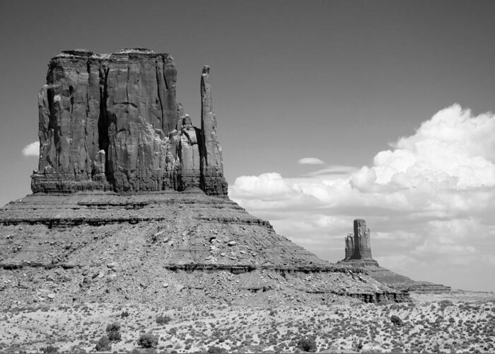 monument Valley Greeting Card featuring the photograph Monuments by Mike Irwin