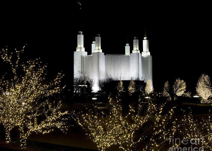 Mormon Temple Greeting Card featuring the photograph Mormon Temple 2 by ELDavis Photography