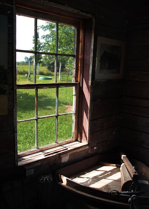 Old Window Greeting Card featuring the photograph Morning Light by Joanne Coyle