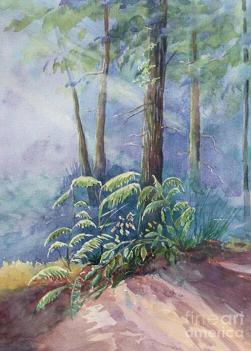 Morning Light Greeting Card featuring the painting Morning Light by Watercolor Meditations