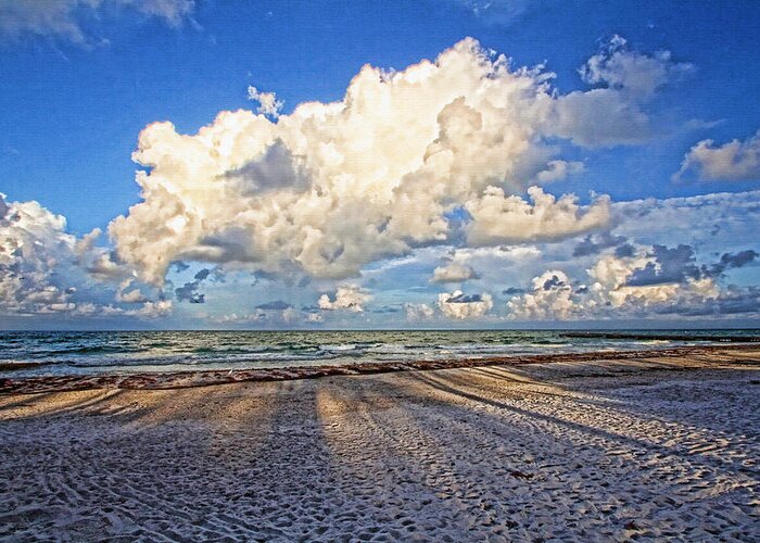 Anna Maria Island Florida Greeting Card featuring the photograph Morning Shadows by HH Photography of Florida