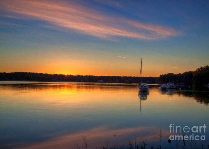 Boats Greeting Card featuring the photograph Morning Stillness by David Bishop