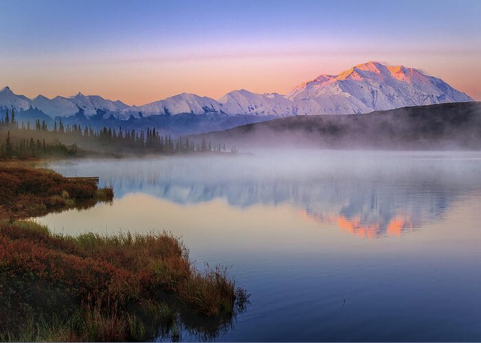 Alaska Greeting Card featuring the photograph Morning Wonder on High by Sylvia J Zarco