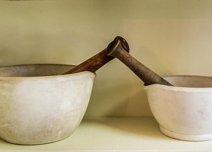 Mortar And Pestle Greeting Card featuring the photograph Mortar And Pestle by Paul Freidlund
