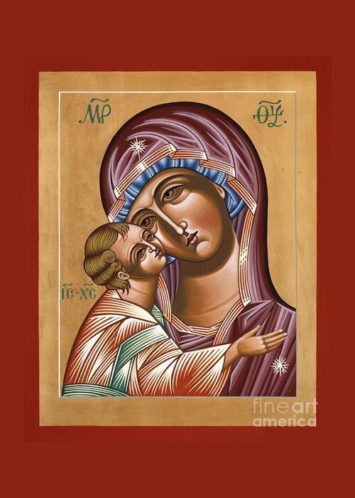 Mother Of God St Igor Icon Greeting Card featuring the painting Mother of God St Igor Icon 121 by William Hart McNichols