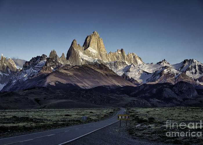 Patagonia Greeting Card featuring the photograph Mount Fitz Roy 5 by Timothy Hacker