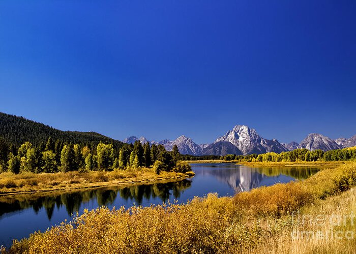 Landscape Greeting Card featuring the photograph Mount Moran by Mark Jackson