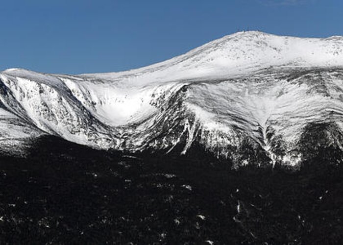 New Hampshire Greeting Card featuring the photograph Mount Washington East Slope Panoramic by Brett Pelletier