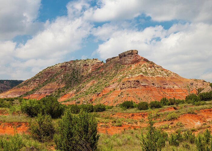 Nature Greeting Card featuring the photograph Mountain in Palo Duro Canyons by Judy Wright Lott