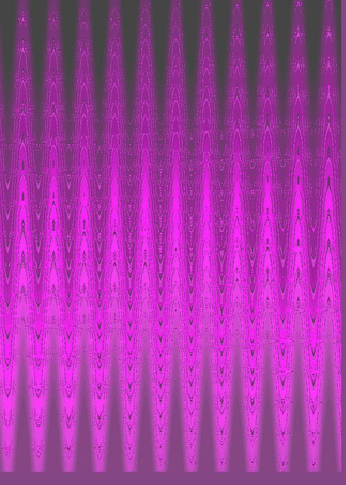 Moveonart! Digital Gallery Greeting Card featuring the digital art MoveOnArt Mysterious Violet Curtain by MovesOnArt Jacob