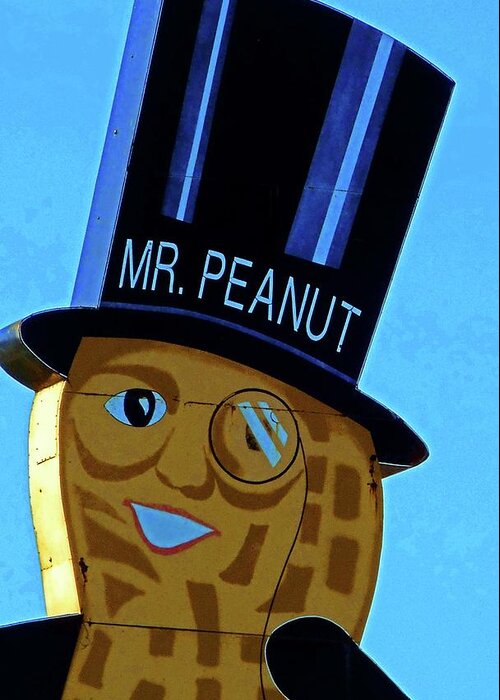 Fort Smith Greeting Card featuring the photograph Mr Peanut 2 by Ron Kandt
