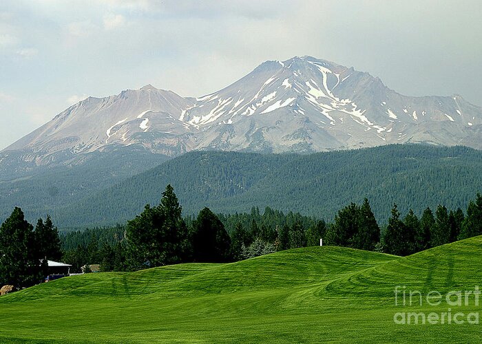 Mt. Bachelor Greeting Card featuring the photograph Mt Bachelor by Chuck Kuhn