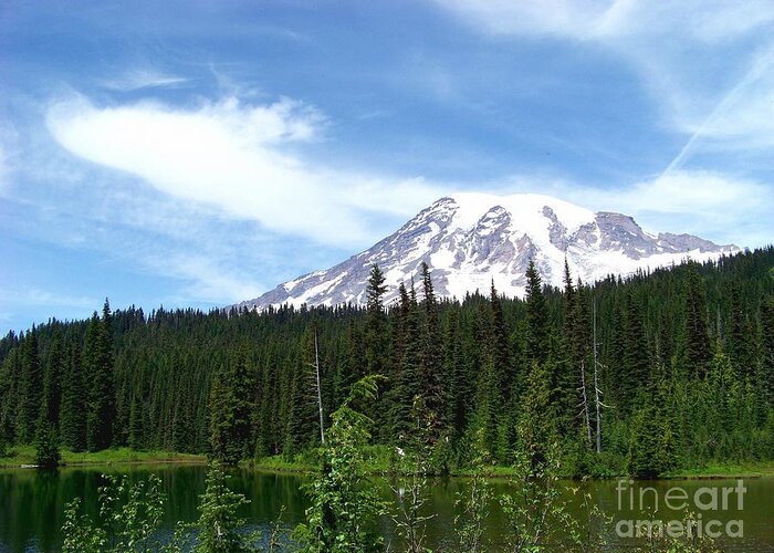 Mountains Greeting Card featuring the photograph Mt. Rainier by Charles Robinson