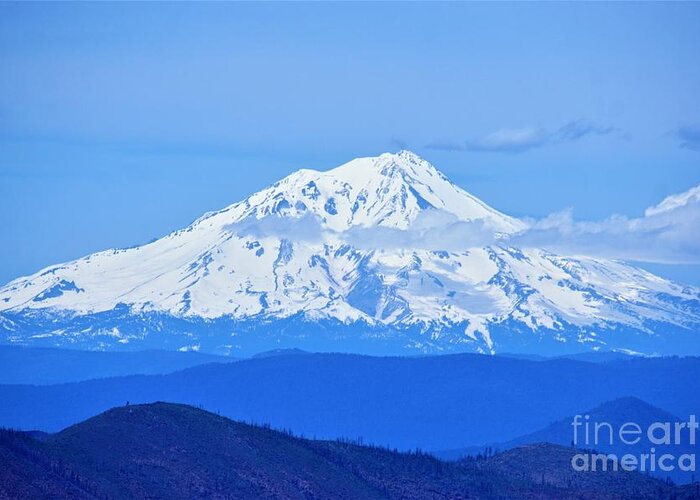 Mountains Greeting Card featuring the photograph Mt. Shasta, California by Merle Grenz